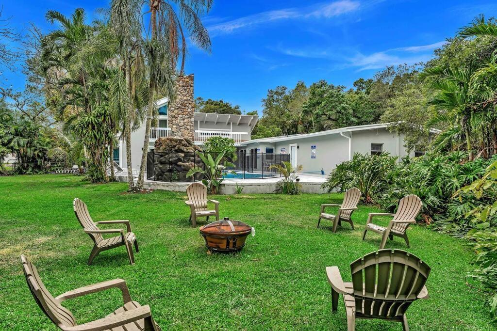 Rare Hidden Getaway Heated Pool 1.5 Acres! Sleeps 16 Villa Fort Lauderdale Eksteriør bilde